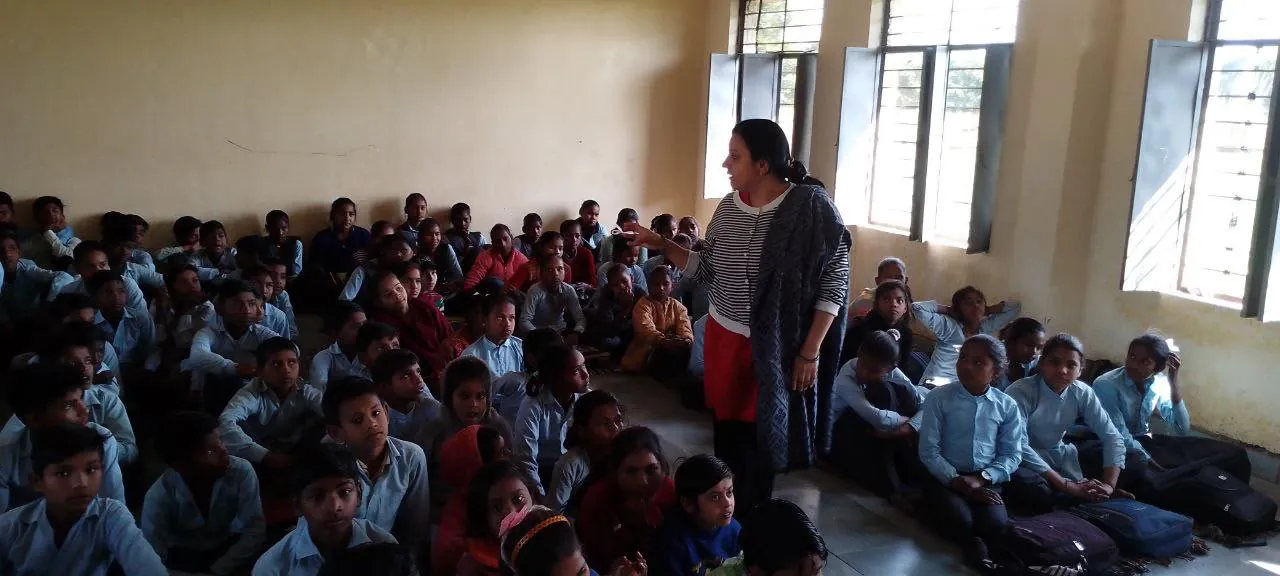 Students listening during a classroom session
